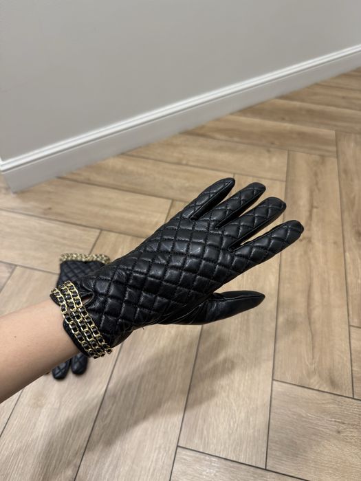 Перчатки кожаные Шанель