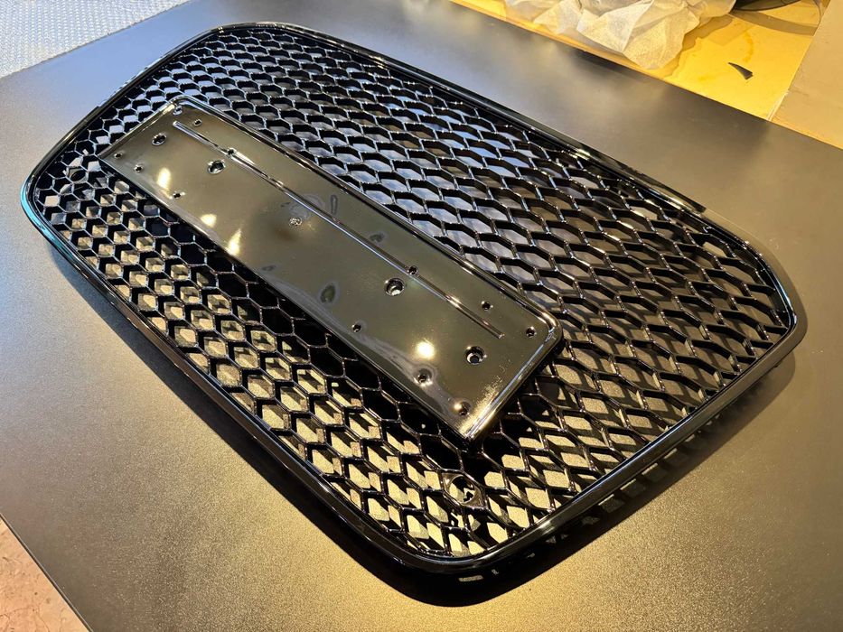 Grila Centrala Fagure Audi A6 C7 4G (2011-2014) Negru Lucios