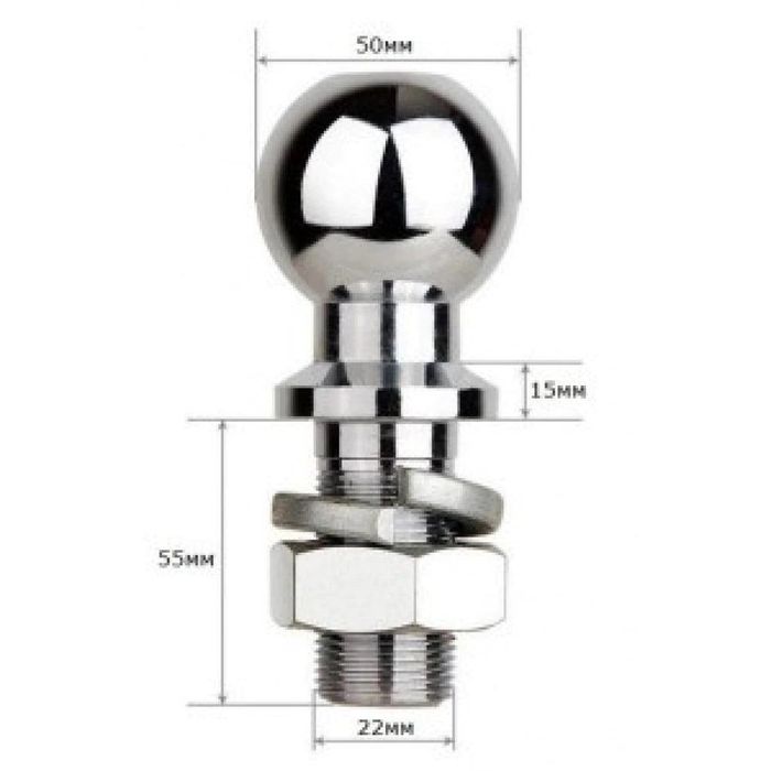 ябълка/топка за теглич ф50мм до 3.5 тона geko , kraft dele kd11206