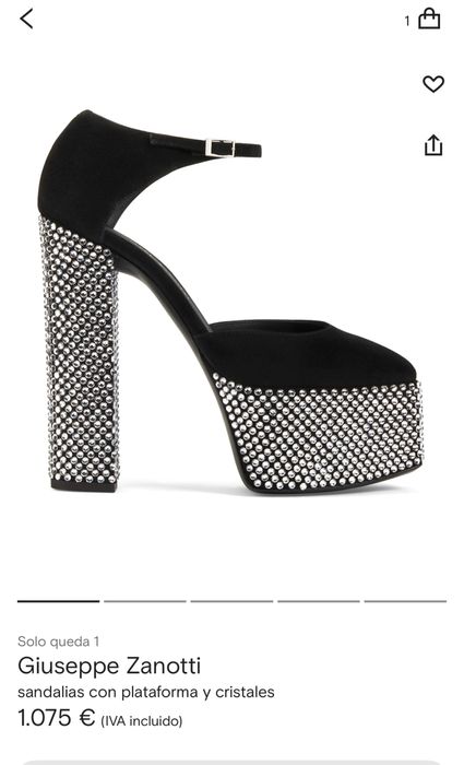Sandale Giuseppe Zanotti cu platforma si cristale