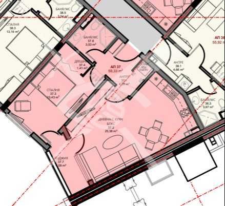 Продава се Двустаен апартамент в Поморие - 59 кв.м за 2514 €/кв.м - Снимка #1