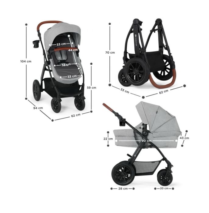 Бебешка количка Kinderkraft Xmoov 3 в 1
