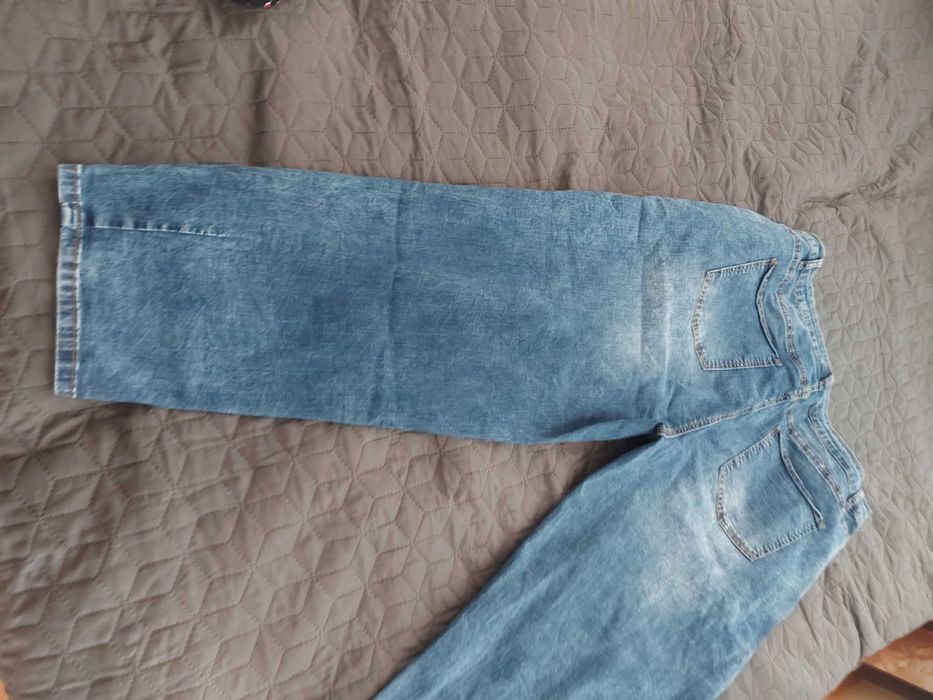 Дамски дънки тънки ластични 52 размер