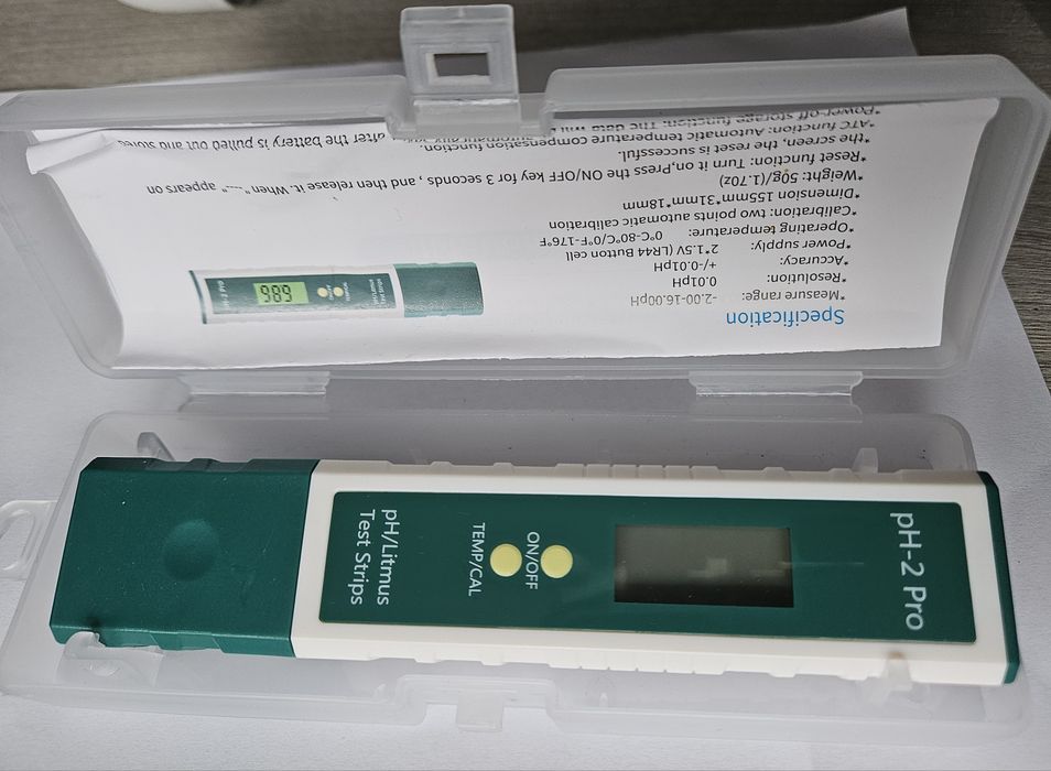 Tester ph metru ph 2 pro calitatea apei