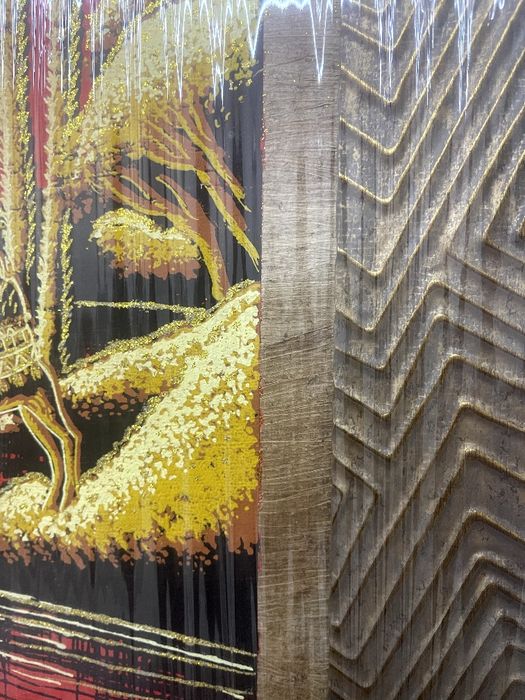 картина из папируса с фосфором. from Egypt