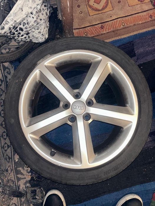 Гуми с джанти за ауди S line 18 ки 5*112 с централен отвор 66.6