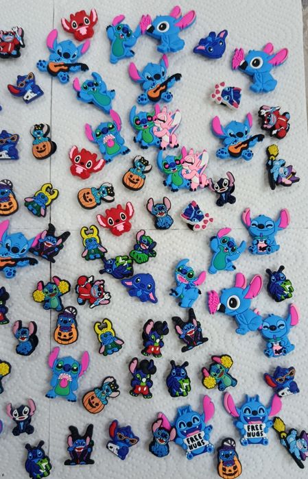 Джибитс набор стич, украшения для обуви, Jibbitz на crocs