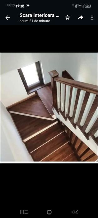 Trepte lemn masiv fag și stejar