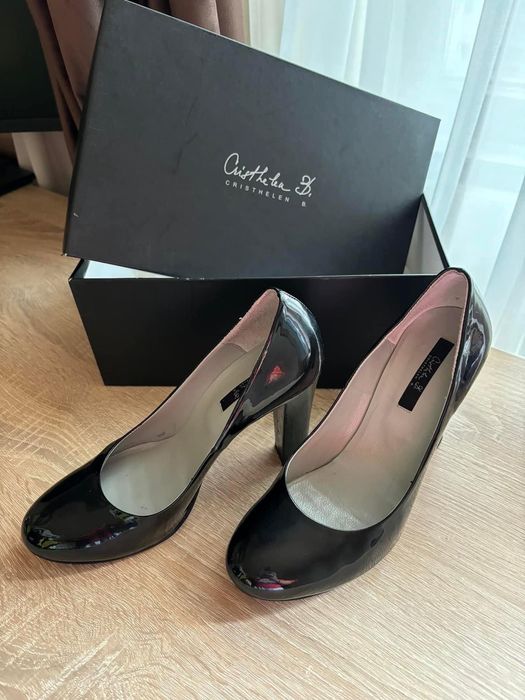 Pantofi Cristheln B. - Musette din piele lacuita