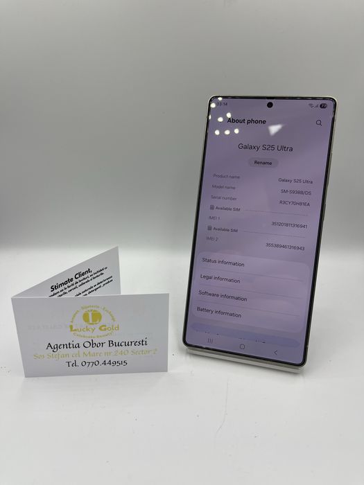 Samsung S25 Ultra 512Gb/12GB RAM FACTURA/GARANTIE #52138