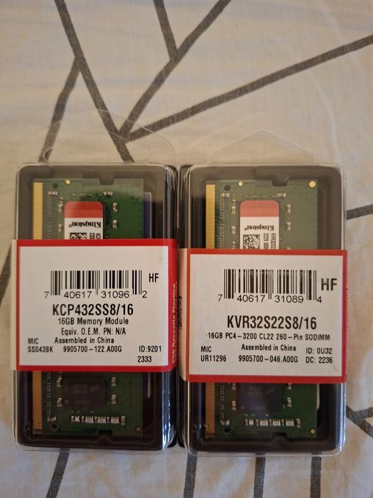 Kit 32 gb RAM(2x16 gb) SODIMM