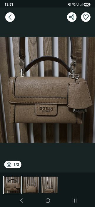 Geantă Guess, nouă, maro, din piele, pret 600 lei negociabil!