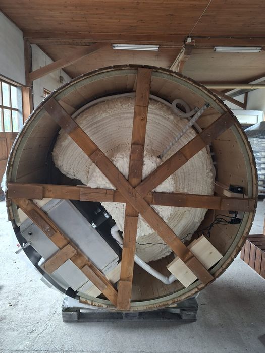 Джакузи на дърва външно с всички екстри