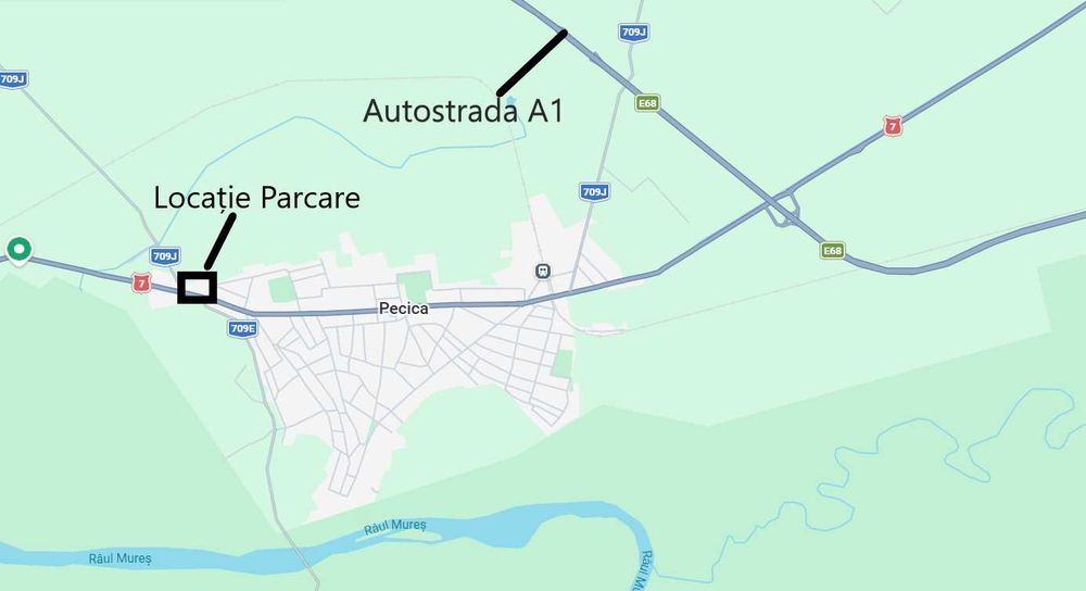 Centrul Auto Pecica - Platforma Betonata De Inchiriat sau Vanzare
