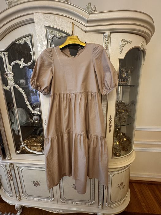 Стильное Хб  миди платье Zara