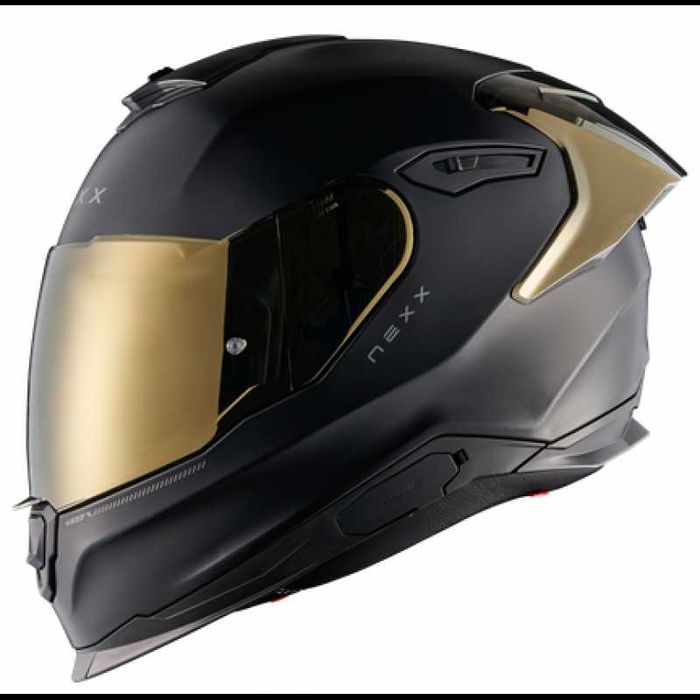 Каска NEXX Y100R SUBSONIC Black Gold Matt размер 2XL