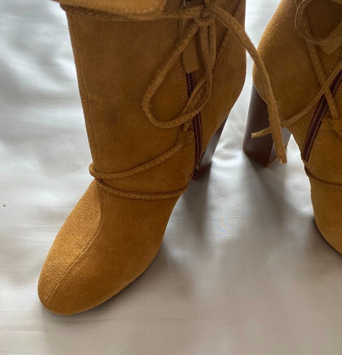 Cizme dama, Zara, 38, piele naturala, noi