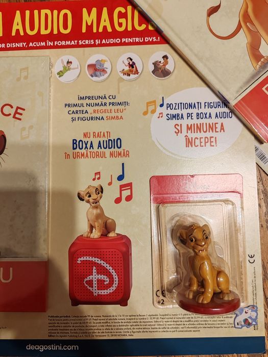 Povesti audio magice Regele leu Simba figurina Disney nou sigilat
