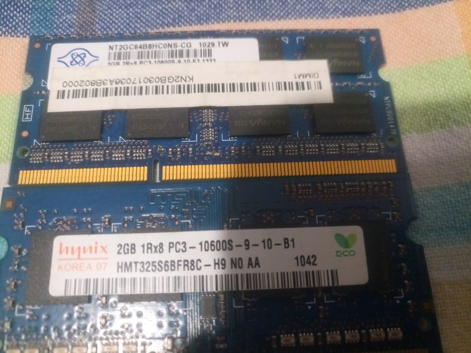 SODimm DDR3 2 и 4 GB Kit