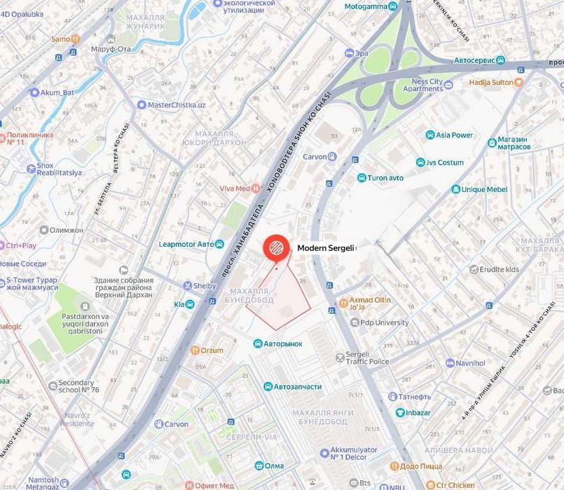 Yu 2х комнатная 53м2 квартира в новостройке Сергели маш базар