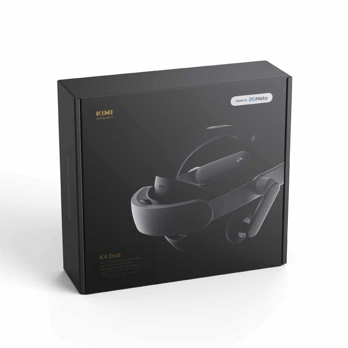 KIWI Design K4 Duo с вградена батерия и слушалки, за Quest 3/3S