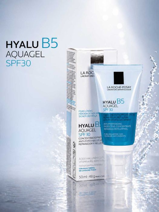 La Roche-Posay Hyalu B5 Aquagel SPF30 namlaydi, tekislaydi