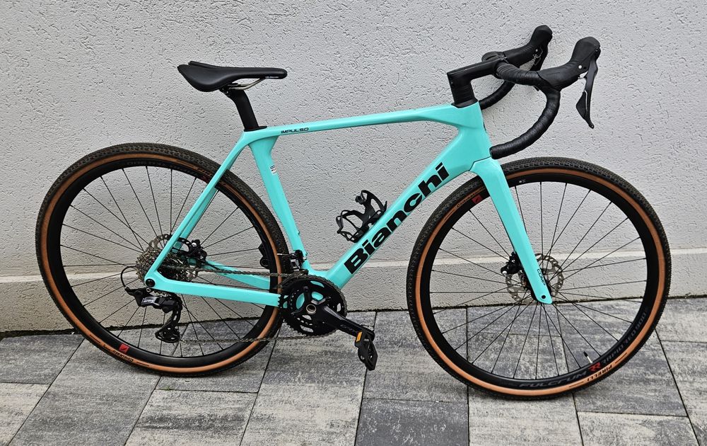 Bianchi Impulso Comp bicicleta gravel bike Carbon M GRX 2x12