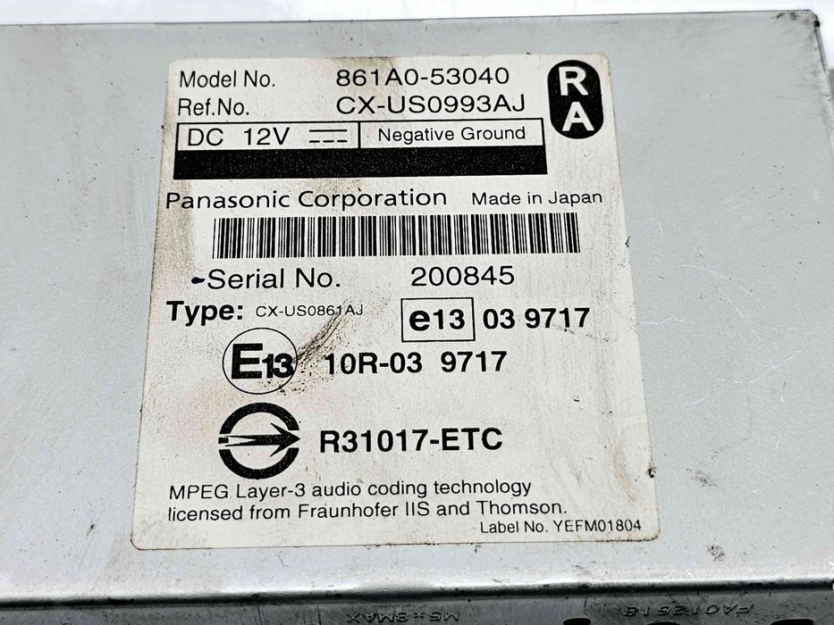 Modul multimedia LEXUS IS II (GSE2, ALE2, USE2) [Fabr 2005-2013] 861