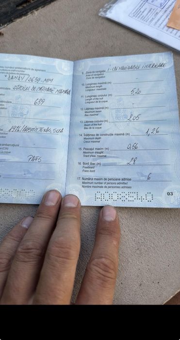 Ambarcațiune agrement GLASTRON 5,20 m – acte ANR – gata de transfer