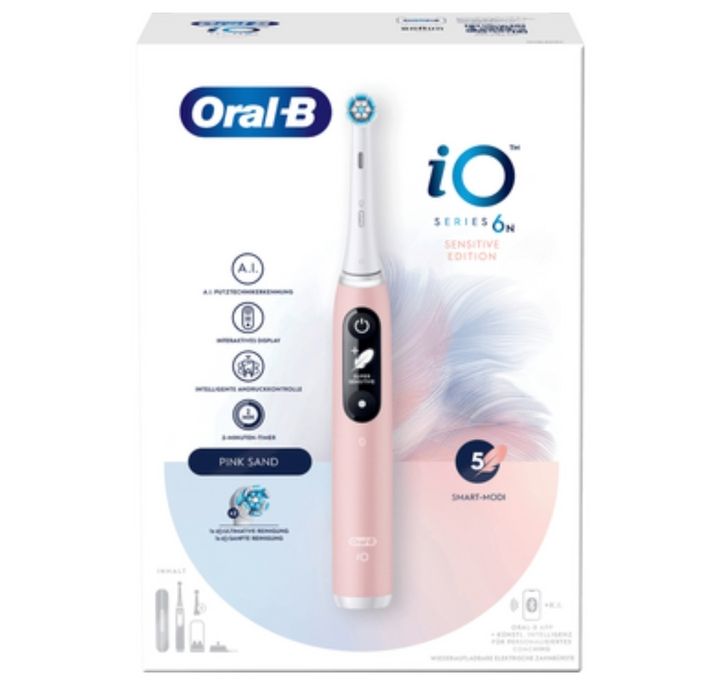 Periuța de dinți electrica Oral-B iO Series 6 Pink Sand + Case