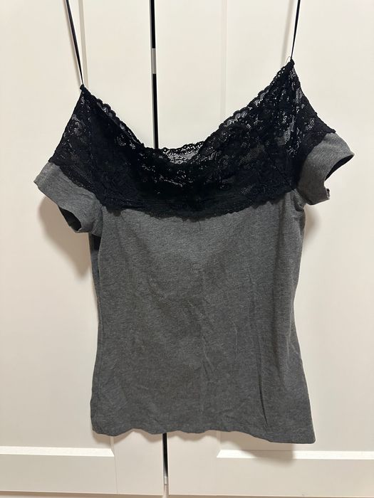 Дамска тениска с дантела