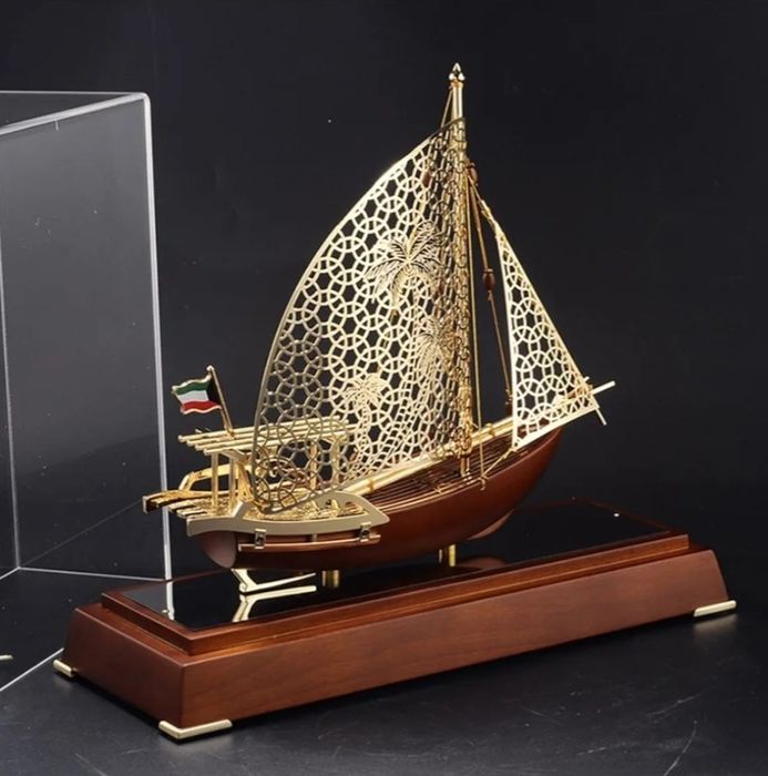 Люкс падарок Сувенирная модель корабля металлическая «Парусник