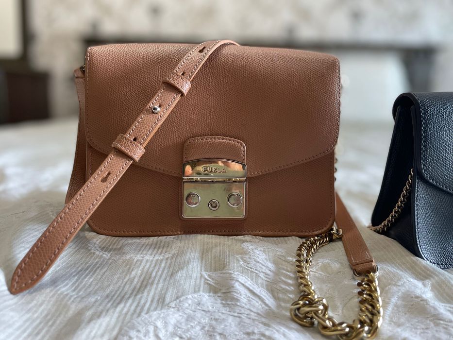 Дамска чанта Фурла и колан Пинко