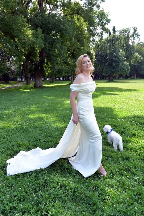 Rochie de mireasa cu trena detasabila