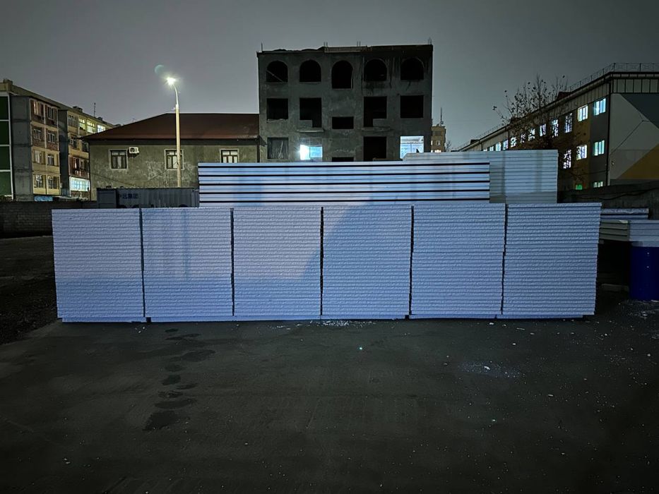 Sendvich panel/сэндвич панель/prof nastil panel. Доставка. Установка