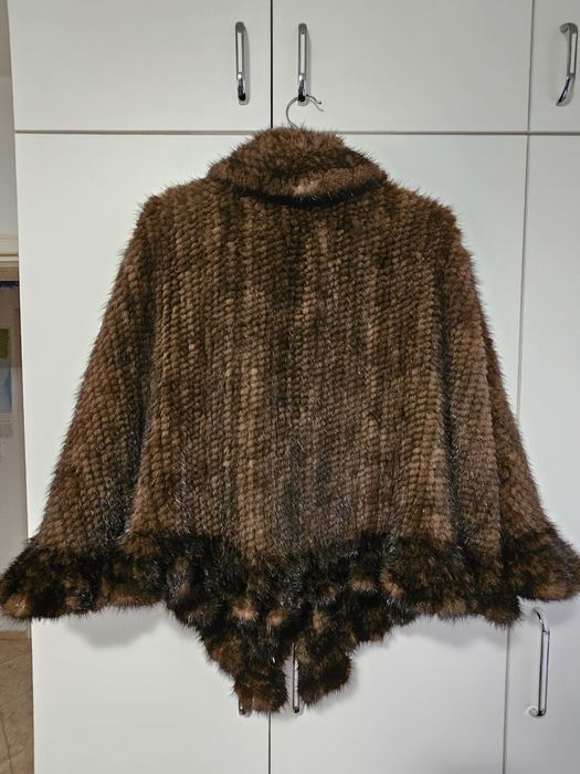 Болеро от плетена естествена норка.