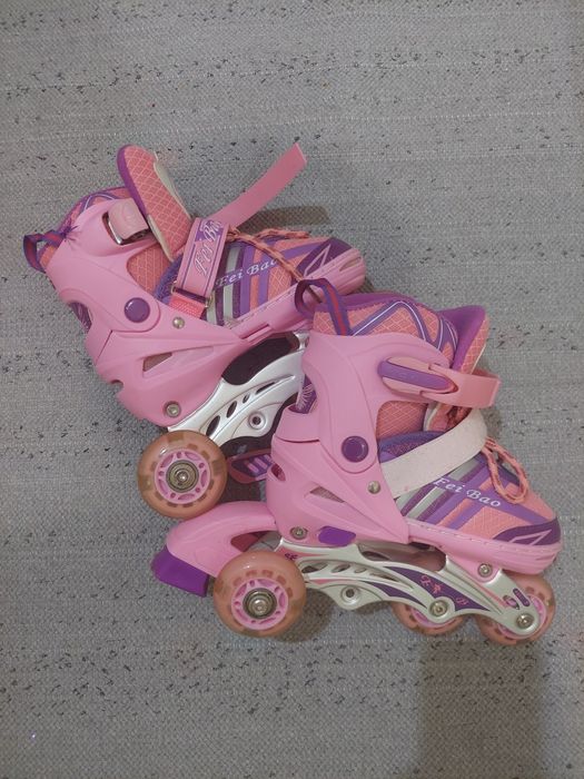 Ролики раздвижные/Шлем,комплект защиты