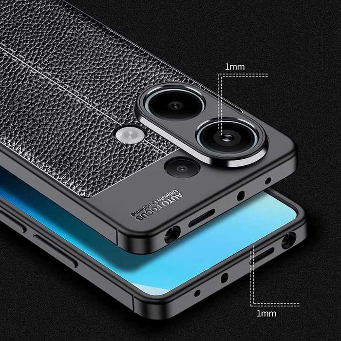 Xiaomi Redmi Note 13 Pro 4G / Note 13 4G - Луксозен Кожен Кейс Гръб AF