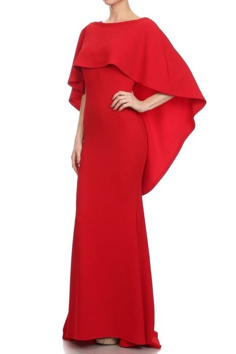 Вечернее платье, красные