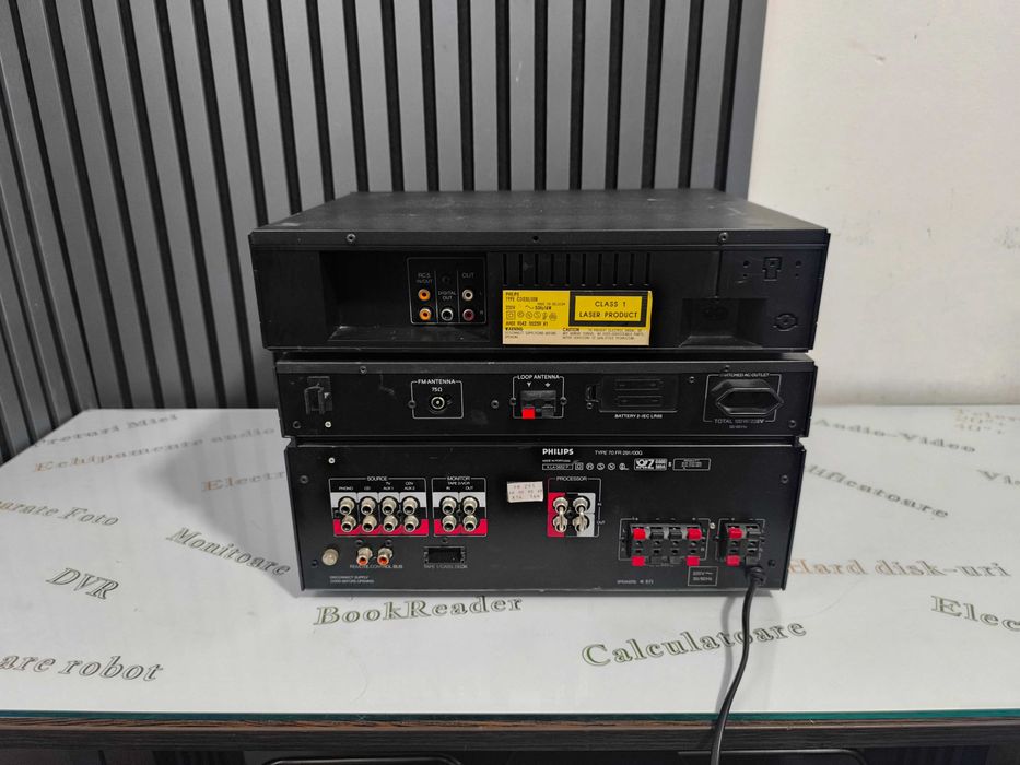 Sistem stereo Philips FA 218 amplificator tuner CD 3 unitati