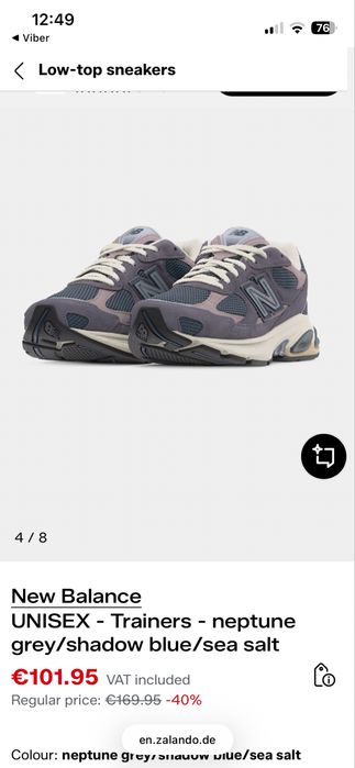 New balance 39 1/2