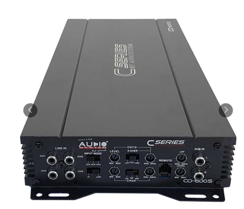Amplificator Auto NOU / 5 canale / Audio System CO-600.5