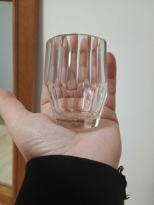Pahar de cristal mini vaza Art deco Art Nouveau vintage