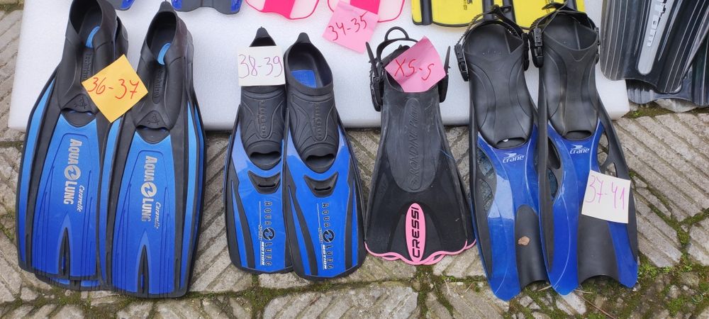 Боти.плавници  46-47 ,маска,шнорхел SEAC SUB , Креси ,Марес ,Бюша