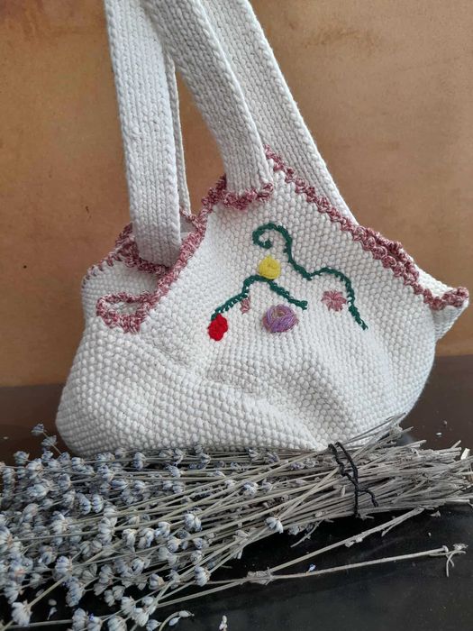 Vand geanta tricotata manual