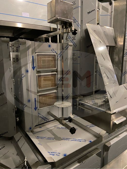 Aparat De Shaorma Inox Cu Motor Sus 3,4,5 Arzatoare IN STOC