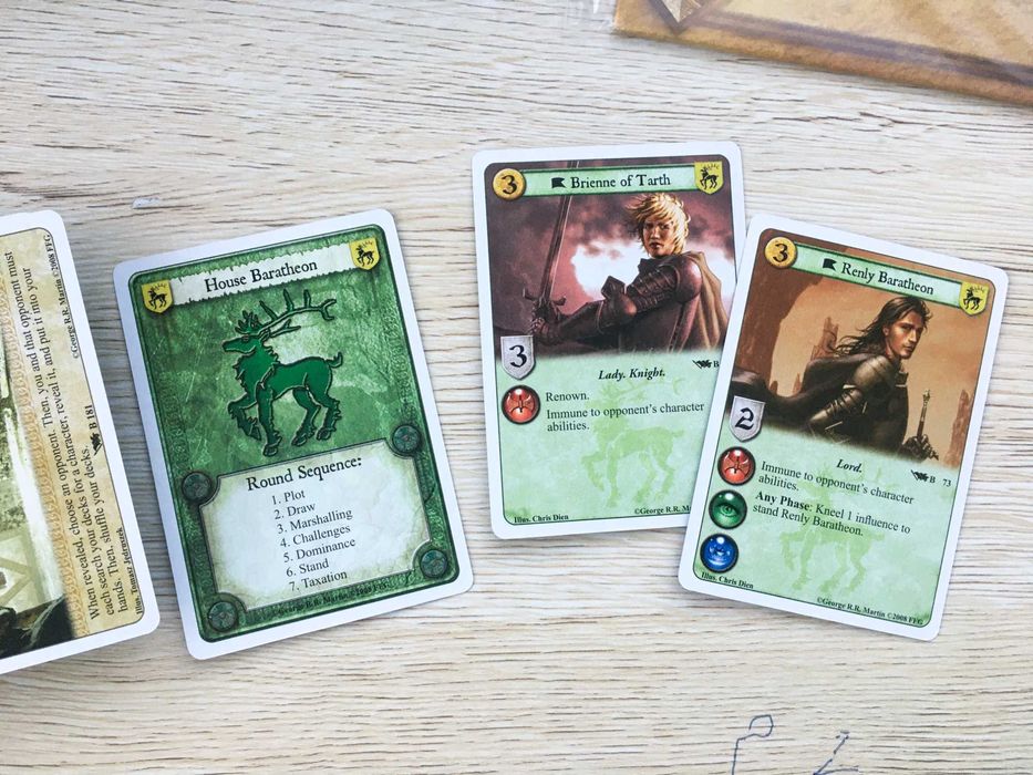 Игра на тронове: Играта на карти (първо издание)