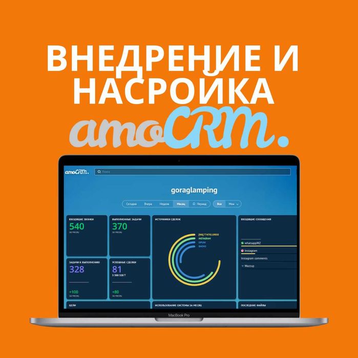 Внедрение amoCRM. Установка и насройка под ключ