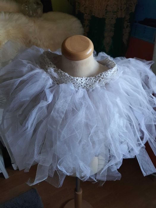 Fustita tutu culoare alba marimea 128