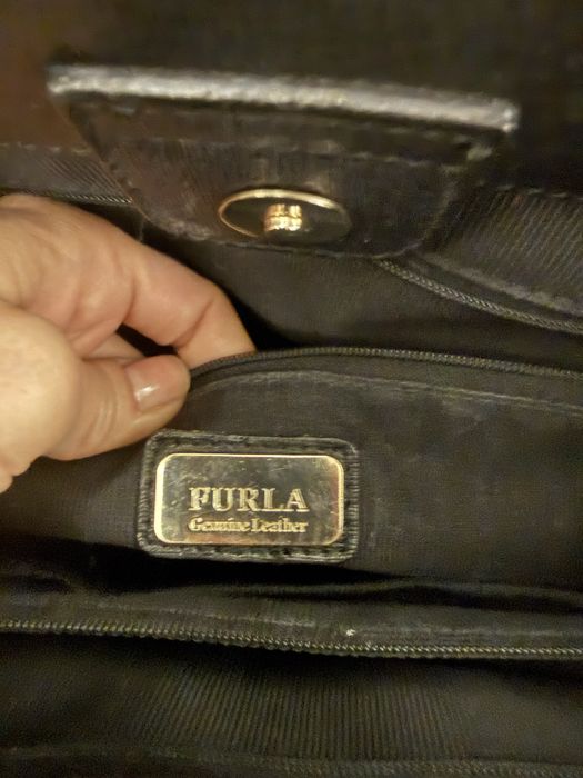 Кожена оригинала чанта Furla